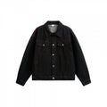Unisex Boxy Denim Jacket with contrasting decorative stitching and flap pockets Fashion Glam