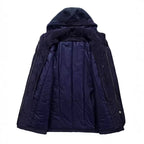 Men's Thermo-Canvas Parka with Sherpa Inner Lining, Removable Hood and Multi-Functional Pockets Fashion Glam