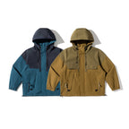 Unisex Loose-Fitting Utility Field Jacket with Hood, Drawstring and Flap Pockets Fashion Glam
