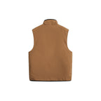 Unisex Padded Fleece Vest in Norwegian Design with Stand Collar and Two-Way Zipper Fashion Glam
