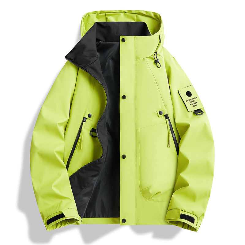 Men's minimalist weatherproof parka with contrast lining and utility details Fashion Glam