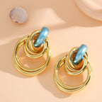 Women's Hanging Earrings with Elegant, Sculptural Design Fashion Glam