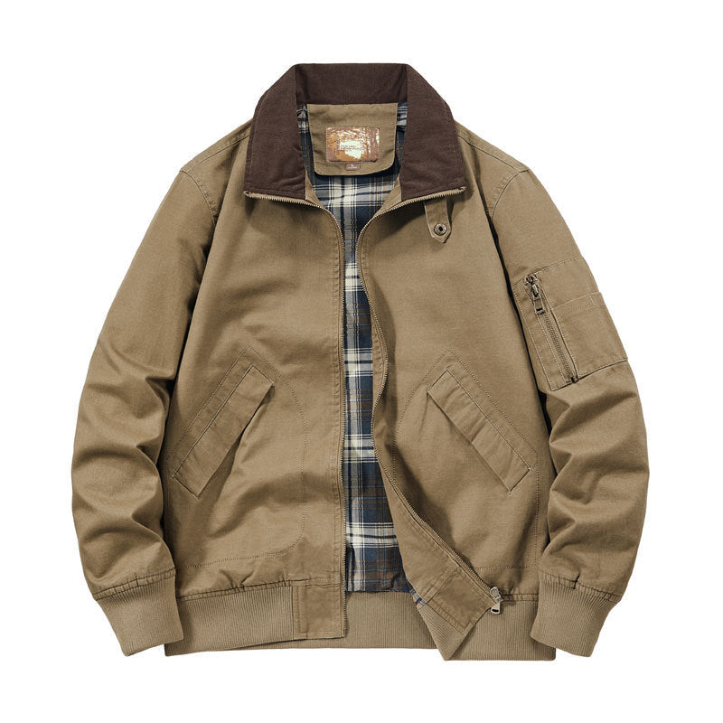 Men's Cord Collar Field Jacket Fashion Glam