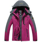 Men's three-layer thermo trekking jacket with removable hood and high-pile fleece lining Fashion Glam