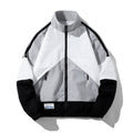 Men's Sporty Track Windbreaker Jacket with Stand Collar, Mesh Lining and Zipper Pockets Fashion Glam