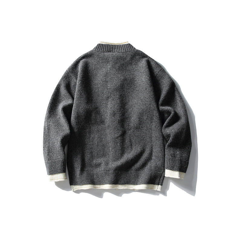 Unisex Boxy Cardigan with contrasting edges and ribbed finishes Fashion Glam