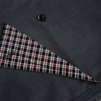 Women's Wide Cargo Pants with Checked Pattern Inserts and Decorative Button Plackets Fashion Glam