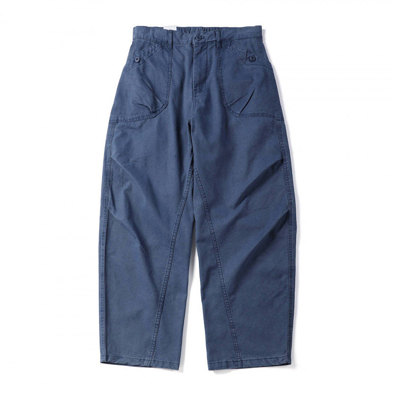 Unisex Loose Utility Pants with High Waist, Wide Leg and External Work Pockets Fashion Glam