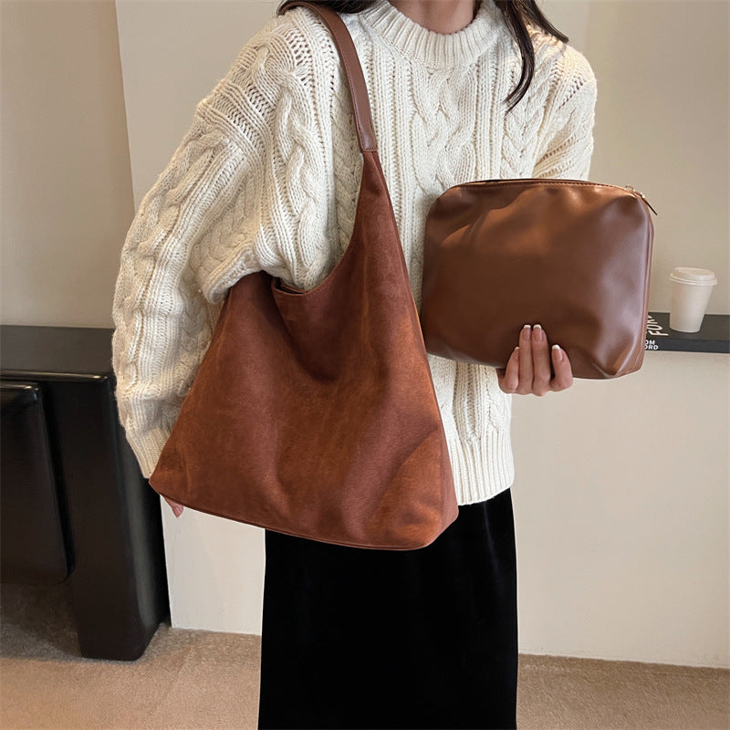 Women's Suede Shoulder Bag Fashion Glam