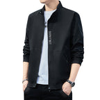 Men's Lightweight Urban Tech Blouson with Nanocoating, Stand Collar and Concealed Zipper Pockets Fashion Glam