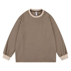 Unisex Wide Striped Long Sleeve in Oversized Cut with Ribbed Cuffs Fashion Glam