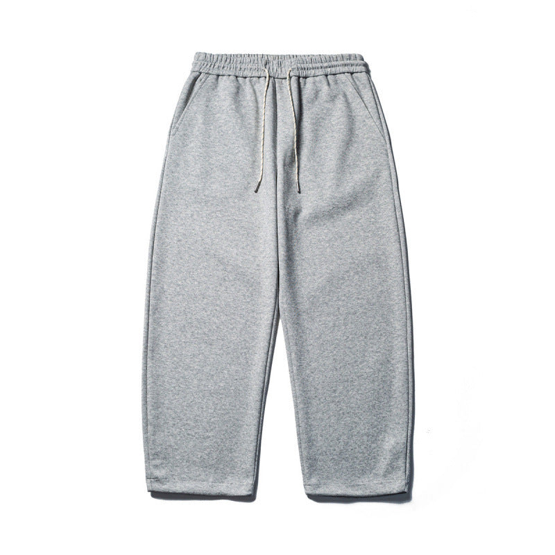 Men's loose-fitting sweatpants with elastic drawstring waistband and cropped leg Fashion Glam