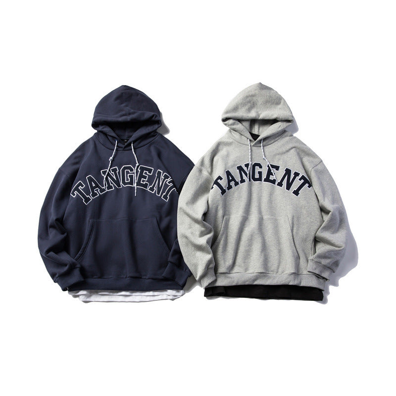 Unisex Oversize Hoodie with Collegiate Print and Kangaroo Pocket Fashion Glam