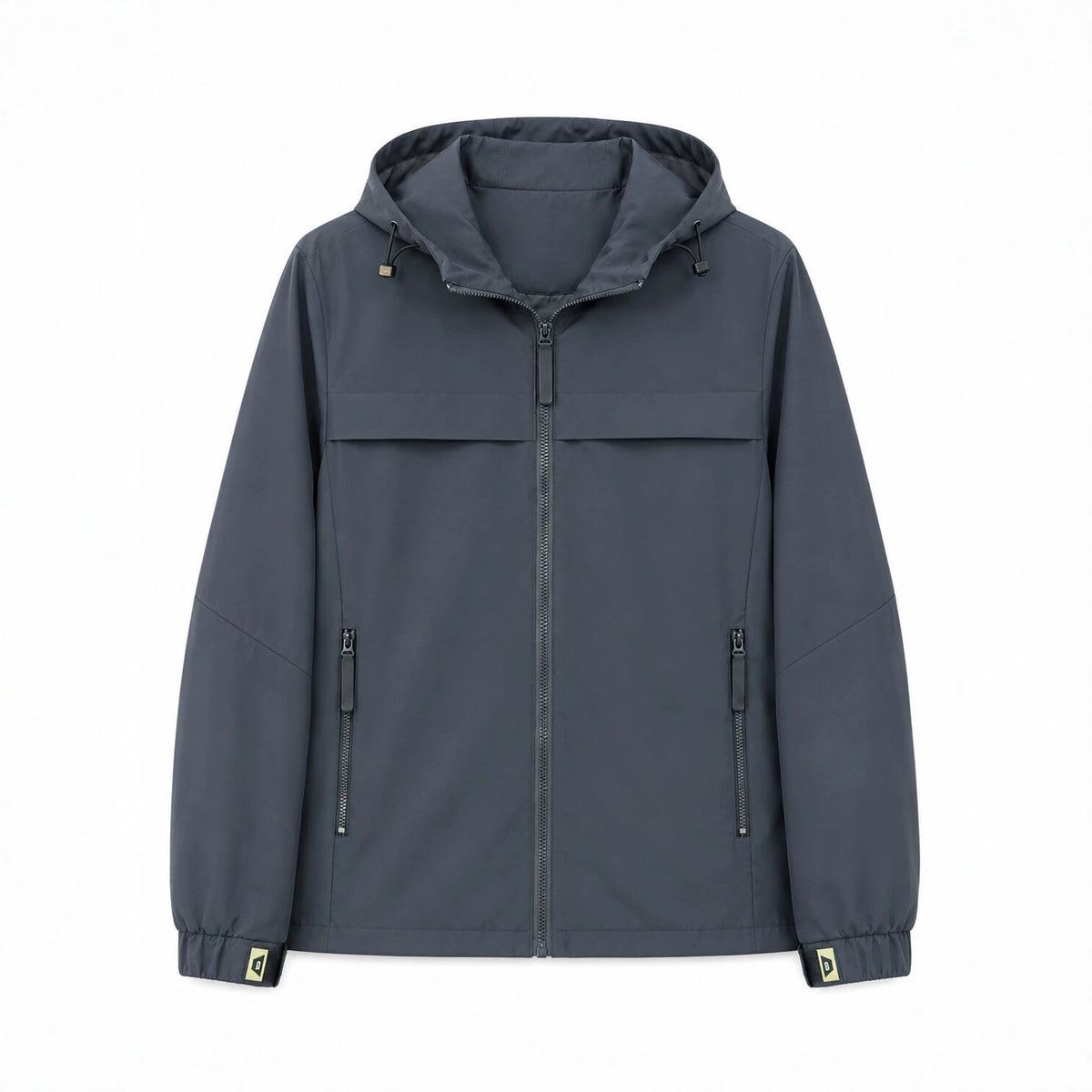Men's lightweight water-repellent hooded softshell jacket with zip pockets Fashion Glam