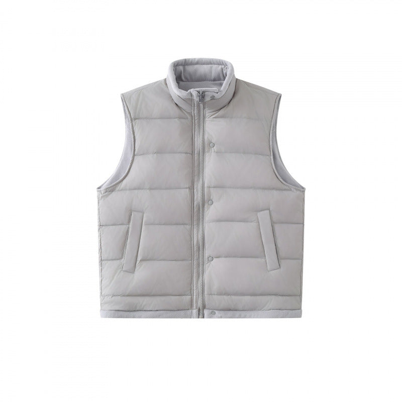Unisex Lightweight padded thermal vest with stand-up collar and zipper Fashion Glam