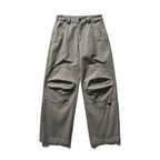 Men's Loose Utility Cargo Pants in Workwear Style with Knee Inserts and Patch Pockets Fashion Glam