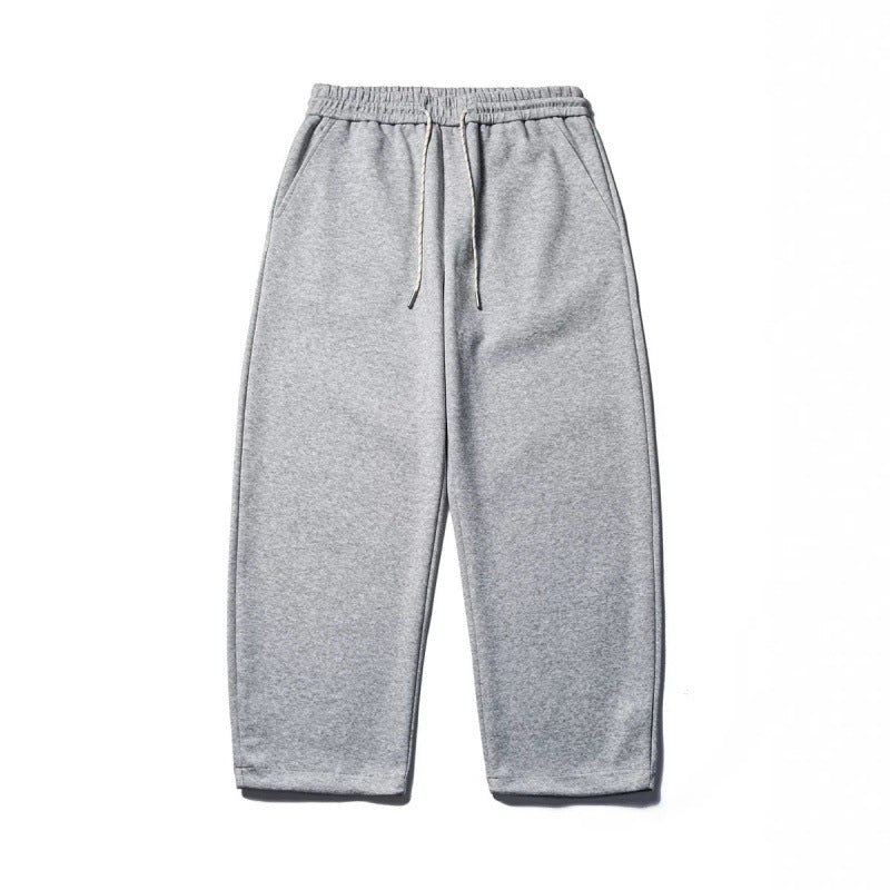 Men's loose-fitting sweatpants with elastic drawstring waistband and cropped leg Fashion Glam