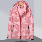 Women's two-layer softshell jacket with removable fleece inner jacket and hood Fashion Glam
