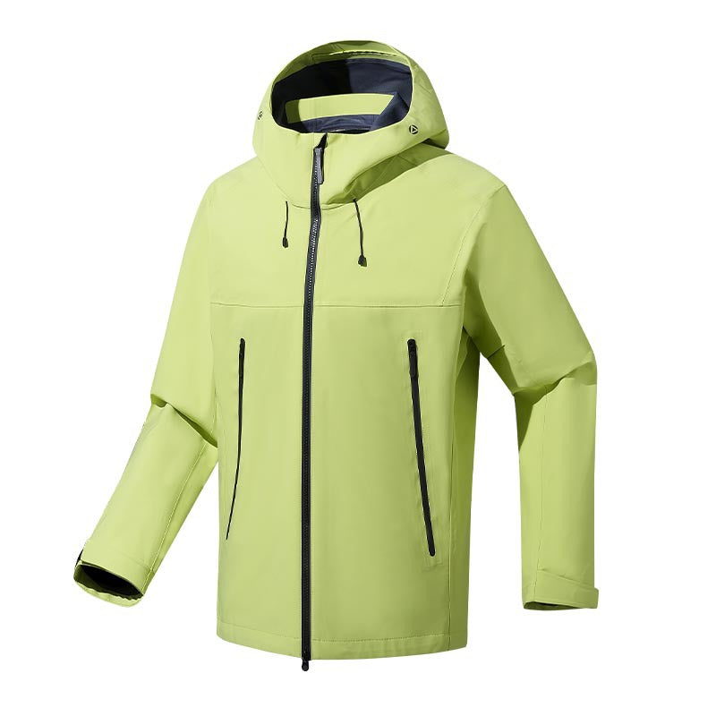Men's water- and windproof softshell outdoor jacket with adjustable hood Fashion Glam