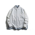 Men's layered look overshirt with patch front pockets, loose fit and checked underlay Fashion Glam