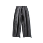 Men's Wide Utility Pants in Workwear Look with Knee Patches and Straight Leg Fashion Glam
