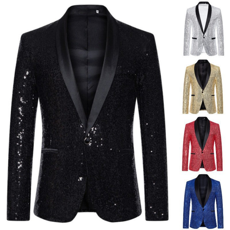 Men's glamorous sequin blazer with modern cut Fashion Glam
