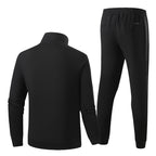 Men's functional training suit set with zip jacket and elastic jogging pants Fashion Glam