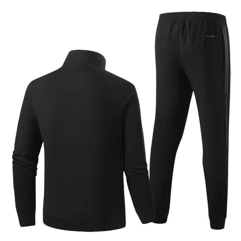 Men's functional training suit set with zip jacket and elastic jogging pants Fashion Glam