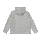 Unisex hoodie with button placket and soft fleece inner lining Fashion Glam