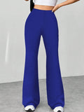 Ladies' Stretch Flared Pants with High Waist and Wide Leg Fashion Glam
