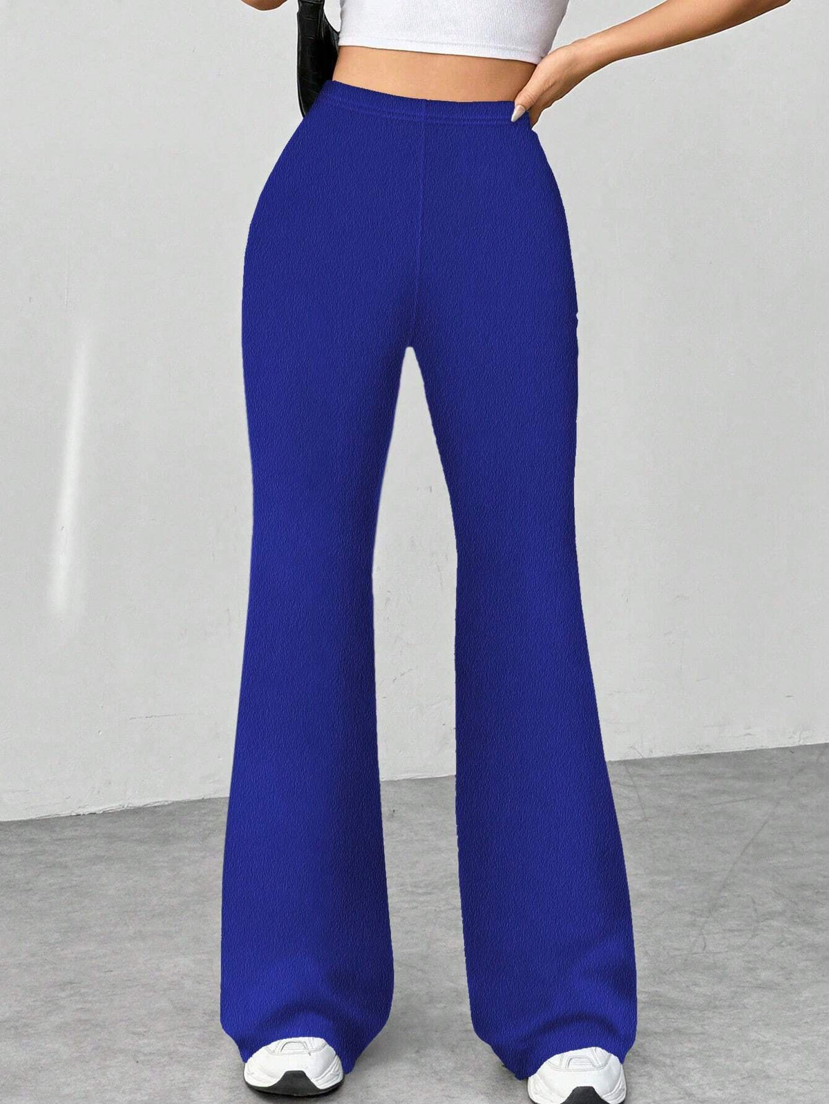 Ladies' Stretch Flared Pants with High Waist and Wide Leg Fashion Glam