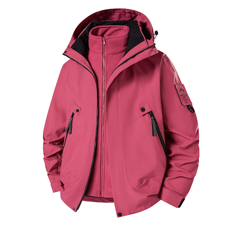 Men's 3-in-1 Softshell Parka with removable fleece inner jacket and technical hood Fashion Glam