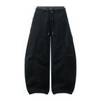 Unisex Wide Balloon Pants with Elastic Waistband, Drawstring, and Distinctive Seam Panels Fashion Glam