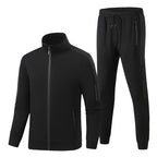 Men's functional training suit set with zip jacket and elastic jogging pants Fashion Glam