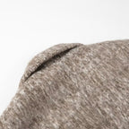 Ladies short blazer coat made of wool blend with bouclé structure and flap pockets Fashion Glam