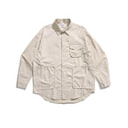 Unisex Boxy Overshirt Jacket with utility pockets, rounded hem, and oversized fit Fashion Glam