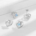 Women's earrings in elegant heart design with sparkling zirconia Fashion Glam