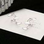 Women's earrings with sparkling circle pendant Fashion Glam
