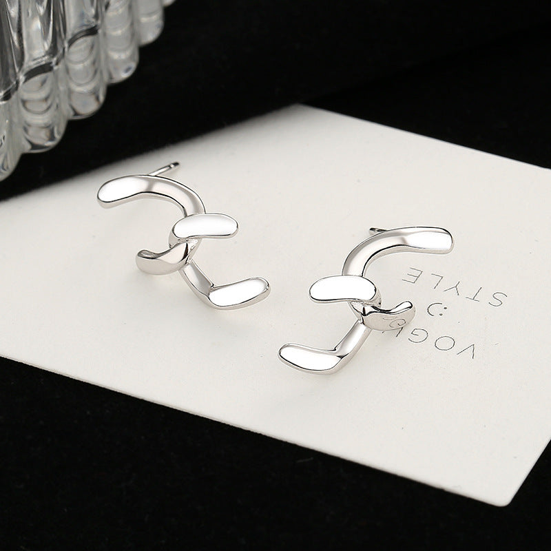 Women's earrings with sparkling circle pendant Fashion Glam