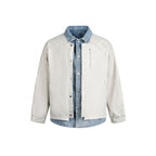 Men's layering jacket with suede look and integrated denim lining Fashion Glam