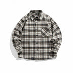 Unisex Karo-Flannel-Overshirt with boxy cut and patch chest pocket Fashion Glam