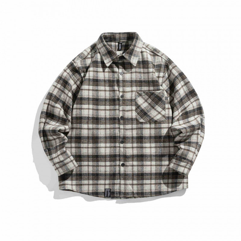 Unisex Karo-Flannel-Overshirt with boxy cut and patch chest pocket Fashion Glam