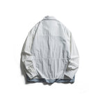 Men's layered look overshirt with patch front pockets, loose fit and checked underlay Fashion Glam