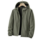 Men's Ultralight Hooded Windbreaker with Mesh Lining and Water-Repellent Exterior Fashion Glam