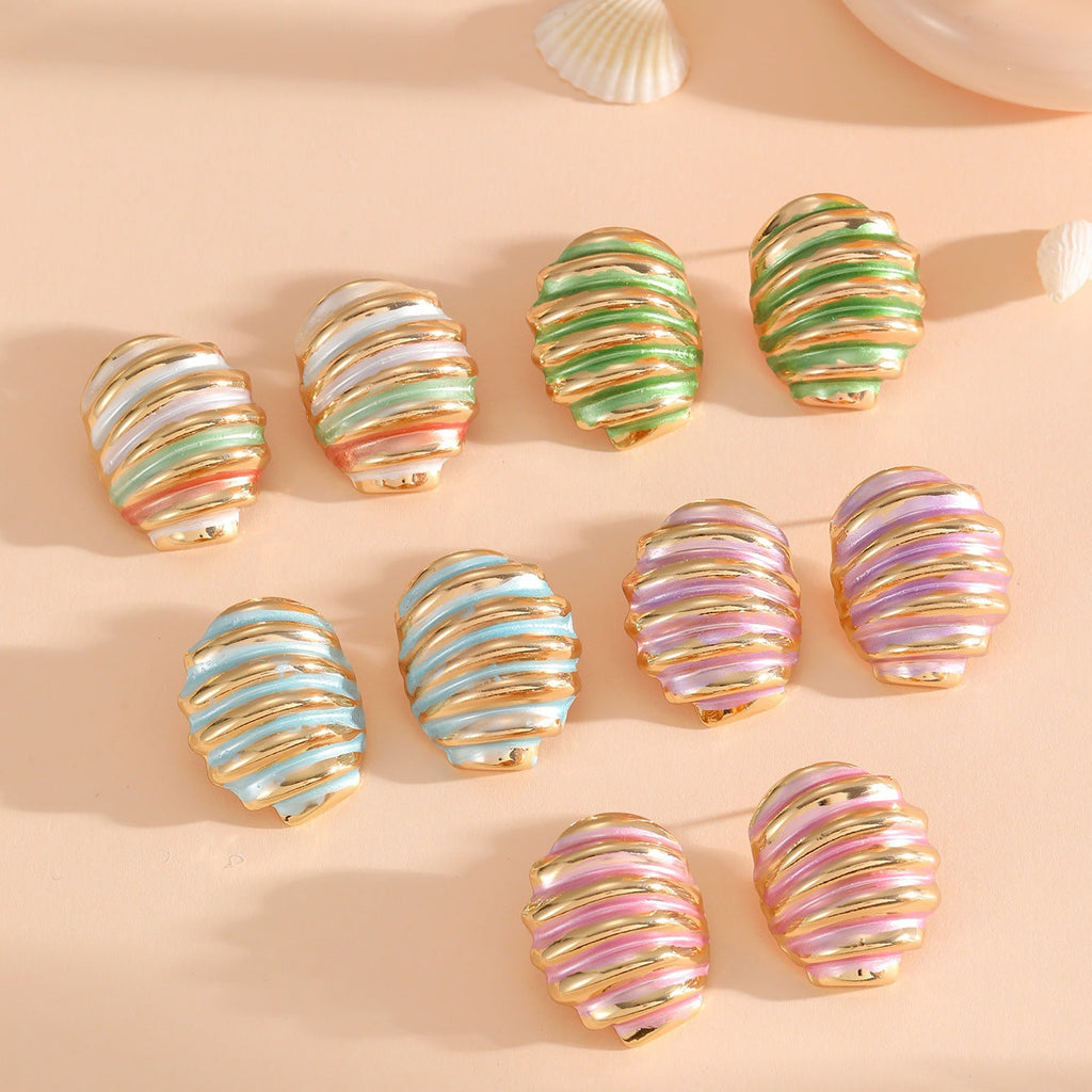 Women's ear clips in maritime shell design Fashion Glam