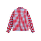 Unisex Checked Overshirt in Boxy Cut with Continuous Button Placket and Chest Pocket Fashion Glam