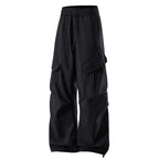 Men's Baggy Cargo Pants with Elastic Waistband, Multifunctional Pockets, and Adjustable Hem Fashion Glam
