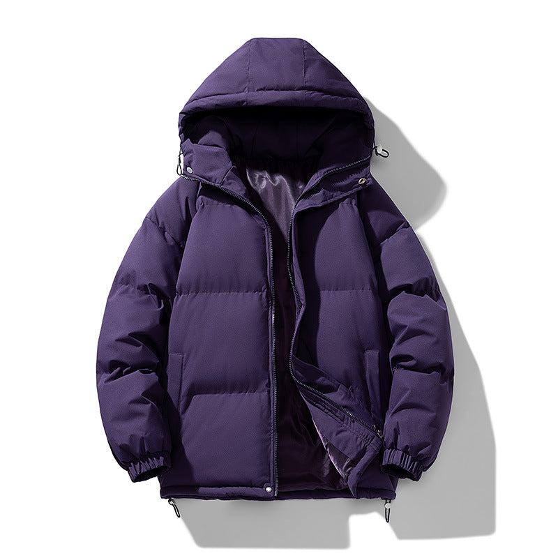 Unisex Padded Hooded Quilted Jacket with Thermal Insulation and Adjustable Hem Fashion Glam