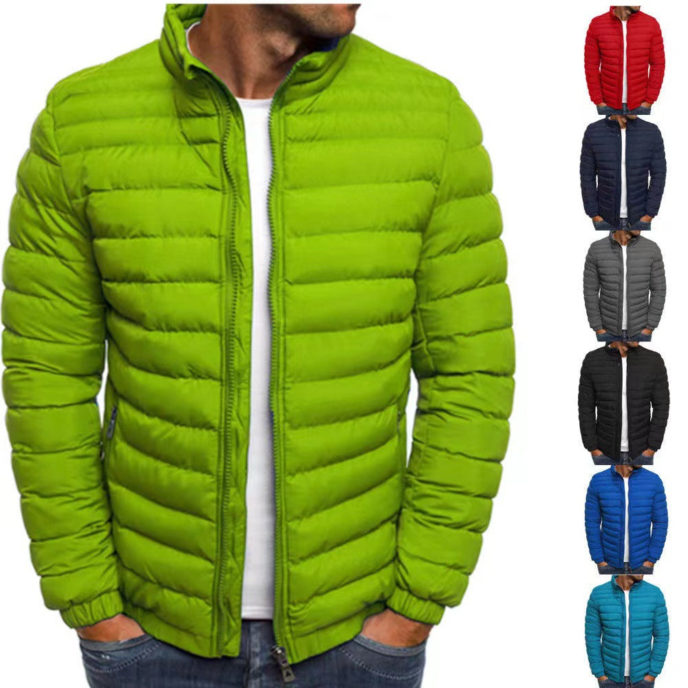 Men's lightweight quilted jacket with high collar and optimal insulation Fashion Glam