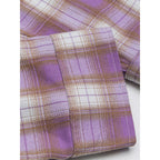 Women Oversized Check Shirt with Longline Cut, Chest Pocket and Rounded Hem Fashion Glam